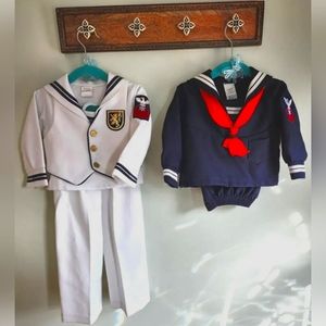 Vintage Sailor Suits Nautical Size 24M